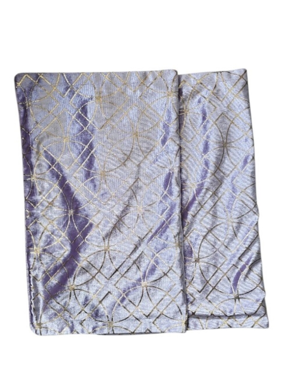 Madison Park Lavender Gold Velvet Pillow Covers Set of 2 20x26 Glam Decor